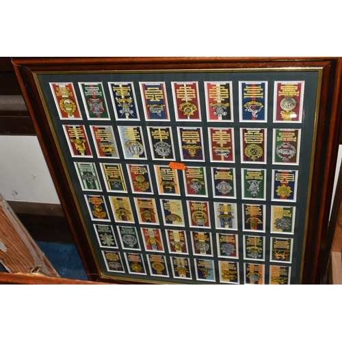 437 - ONE BOX & THREE FRAMED collections of Cigarette Cards in complete, part sets and odds together with ... 