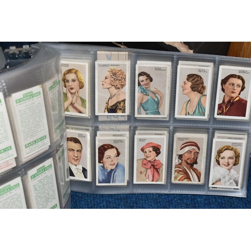 437 - ONE BOX & THREE FRAMED collections of Cigarette Cards in complete, part sets and odds together with ... 