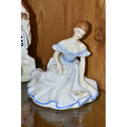 442 - FOUR ROYAL DOULTON FIGURINES, comprising 'Daisy' HN3804, 'At Ease' HN2473, 'Marjorie' HN2788 and 'Ti... 