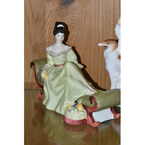 442 - FOUR ROYAL DOULTON FIGURINES, comprising 'Daisy' HN3804, 'At Ease' HN2473, 'Marjorie' HN2788 and 'Ti... 