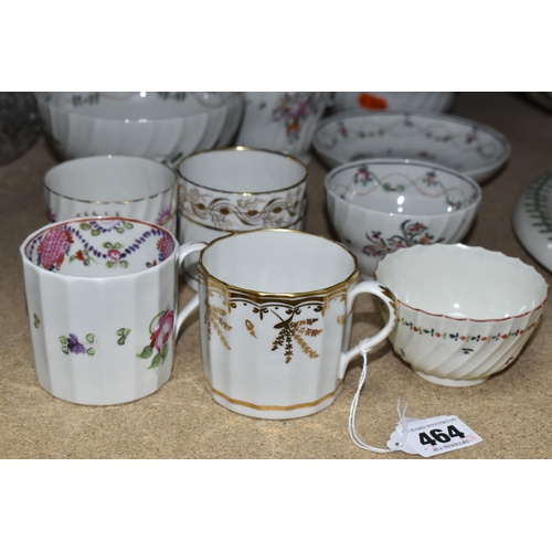 464 - VICTORIAN HAND PAINTED TEA WARES ETC, to comprising a teapot, milk jug, sugar bowl, slops bowl and a... 