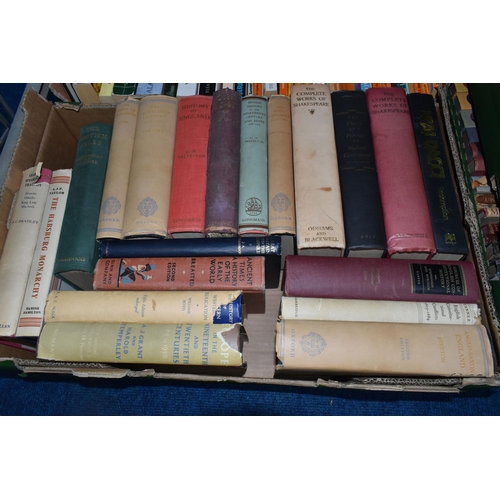 469 - SIX BOXES OF VINTAGE BOOKS, to include fiction and non-fiction, fiction authors include Nevil Shute,... 