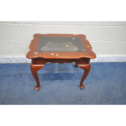 1211 - AN EARLY 20TH CENTURY OAK CORNER CUPBOARD, with a glazed door and cupboard door, an oak double door ... 