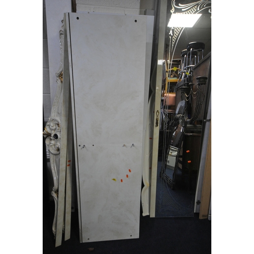 1235 - A SELECTION OF CREAM ITALIAN MULTI DOOR WARDROBES, with mirrored doors, of two styles (condition rep... 