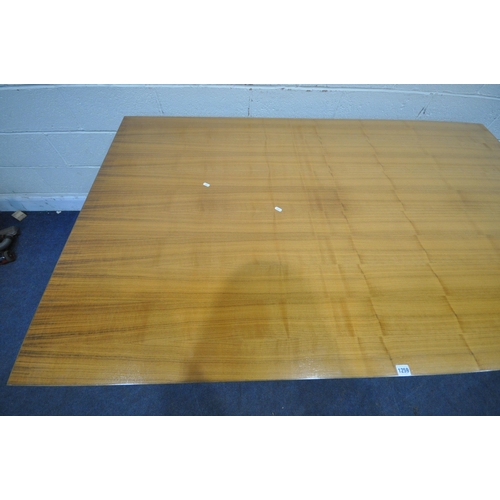 1259 - A LARGE RECTANGULAR DINING TABLE, length 180cm x depth 110cm x height 76cm (condition report: genera... 