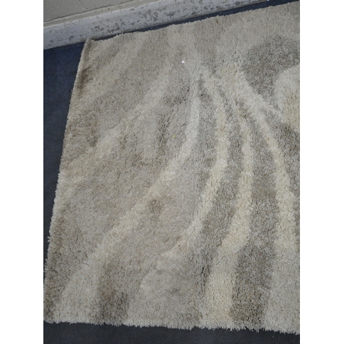 1291 - A DUNELM RECTANGULAR RUG, 238cm x 165cm, along with a smaller rectangular rug (condition report: bot... 