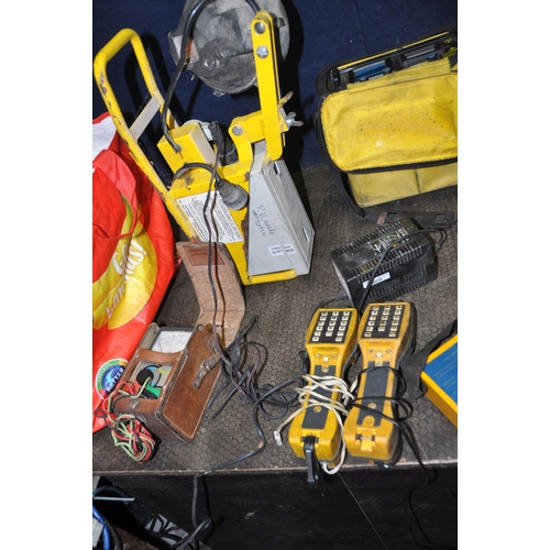 1072 - A BOX AND A BAG CONTAINING BT ENGINEERS TEST EQUIPMENT including a Tester 301B, an Ohmmeter 18C, thr... 