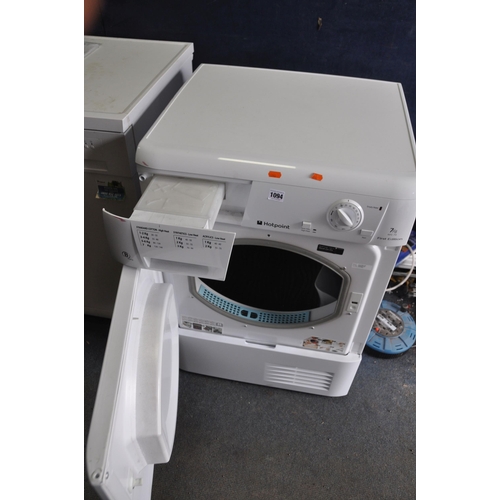 1094 - A HOTPOINT FETC70 CONDENSER DRYER  width 60cm depth 56cm height 85cm (PAT pass and working)