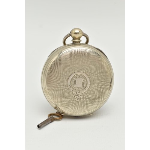 46 - A 'J W BENSON, THE LUDGATE WATCH' OPEN FACE POCKET WATCH, key wound movement, dial signed 'J W Benso... 