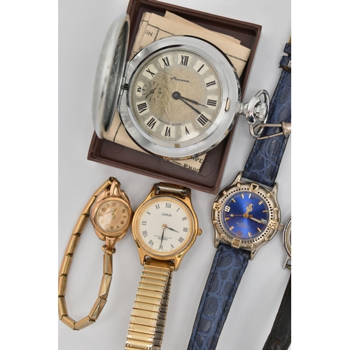 68 - A SELECTION OF WATCHES, to include a SMITHS 'Astral' watch with Smiths box, case diameter approx. 17... 