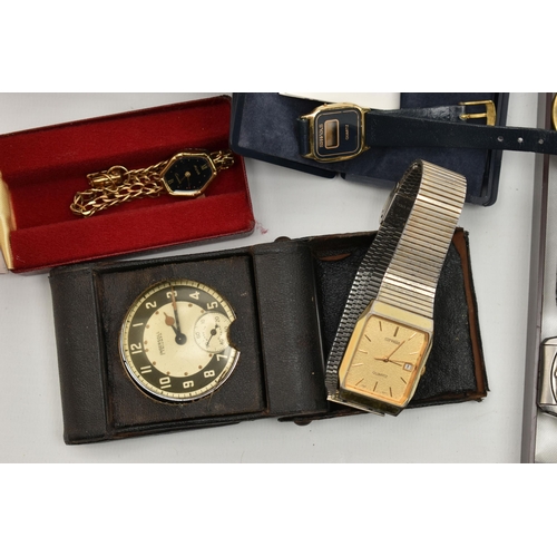 95 - A BOX OF ASSORTED LADIES AND GENTS WRISTWATCHES, to include a gents 'Roamer SeaRock Automatic' stain... 