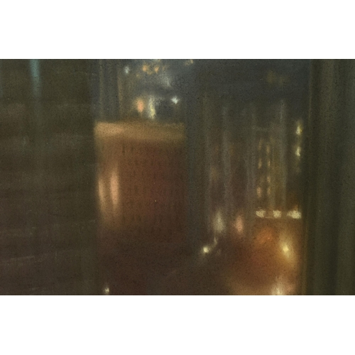 312 - MATTHEW DRAPER (BRITISH 1973) 'DRENCHED', a Birmingham city skyline at night, signed and dated 2007 ... 