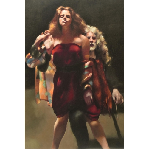 314 - ROBERT LENKIEWICZ (1941-2002) 'THE PAINTER WITH JANINE PECORINI', an artist proof edition proof prin... 