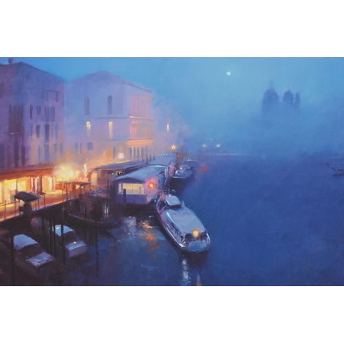 315 - PETER WILEMAN (BRITISH 1946) 'VENETIAN NIGHTS III', a signed artist proof edition print on paper, de... 