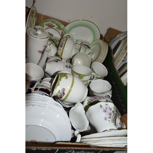 344 - SIX BOXES OF CERAMICS AND GLASSWARE, to include a green Sylvac terrier 1206, a Beswick Ware 'Sealife... 