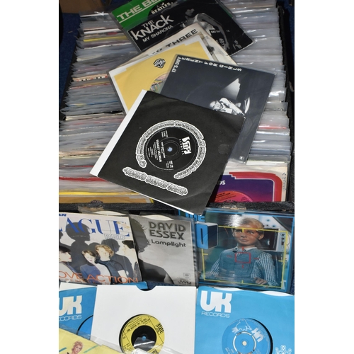 346 - ONE CASE OF SINGLE 45RPM RECORDS, approximately three hundred and fifty records dating from the late... 