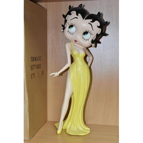 424 - THREE RESIN BETTY BOOP FIGURES, 'Westland Giftware' comprising 'Nurse Betty', 'Betty in Yellow Glitt... 