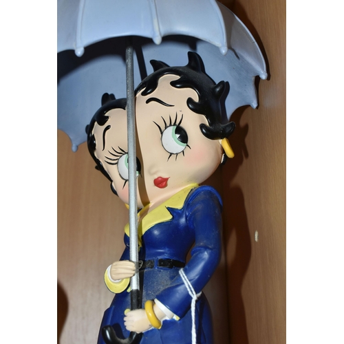 428 - A GROUP OF FOUR RESIN BETTY BOOP FIGURES, 'Westerland Figures', comprising 'Betty Walking Pudgy', 'B... 