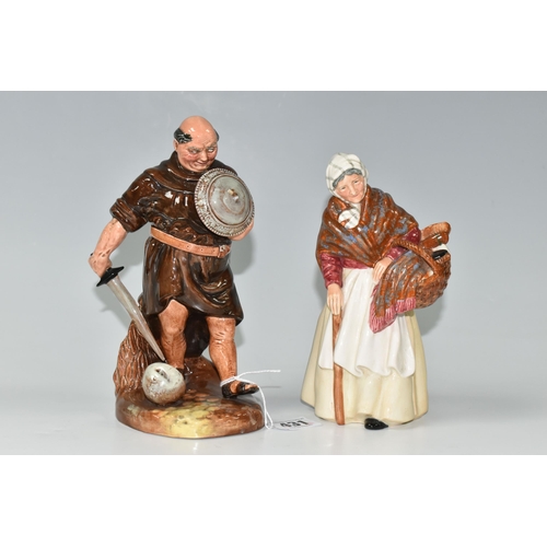 431 - TWO ROYAL DOULTON FIGURES, comprising 'Friar Tuck' HN2143 and 'Grandma' HN2052 (2) (Condition Report... 