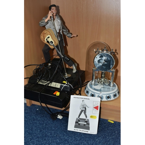 435 - A BOXED TELEMANIA ELVIS TELEPHONE, comprising a singing and dancing telephone DM-221-002 with instru... 