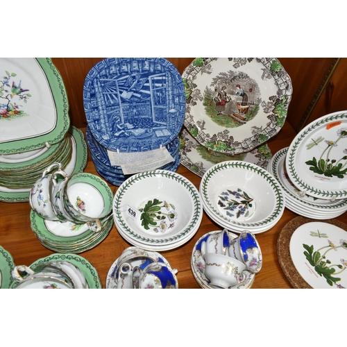 439 - A QUANTITY OF DINNERWARE FROM NAMED MANUFACTURERS to include an assortment of Portmeirion 'Botanical... 