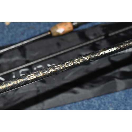 445 - A DRENNAN ACOLYTE  ULTRA 15FT FLOAT ROD, together with the bottom two sections of a 14ft Drennan Aco... 