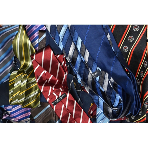 450 - A BOX OF ASSORTED TIES, to include Rolls Royce, cricket, Guinness, assorted unbranded etc, over sixt... 