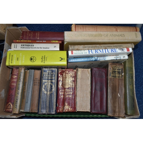 453 - TWO BOXES OF BOOKS & MAGAZINES containing twenty-six titles in hardback and paperback formats on the... 