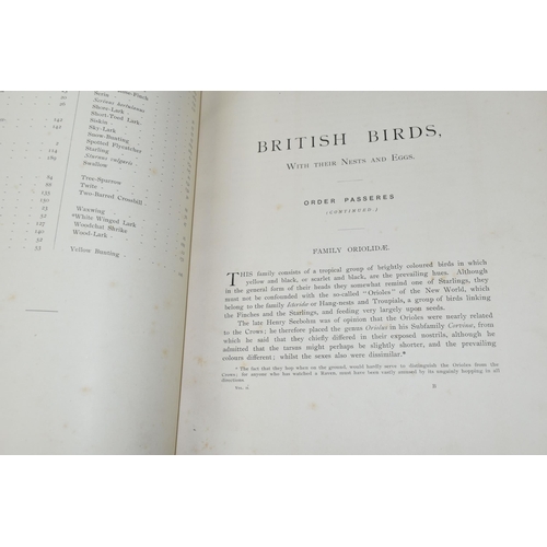 458 - ORNITHOLOGY, Eight Books comprising British Birds With Their Nests And Eggs in six volumes by Arthur... 