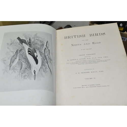 458 - ORNITHOLOGY, Eight Books comprising British Birds With Their Nests And Eggs in six volumes by Arthur... 