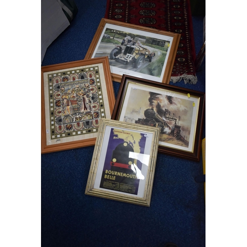 484 - TWO BOXES OF MARILYN MONROE THEMED BOOKS, HAND BAGS AND A QUANTITY OF LOOSE FRAMED PRINTS, to includ... 