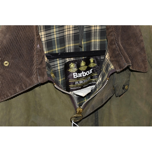 505 - A GROUP OF ELEVEN BARBOUR JACKETS AND GILETS, TOGETHER WITH THREE SCARVES, comprising a 'Burghley' g... 