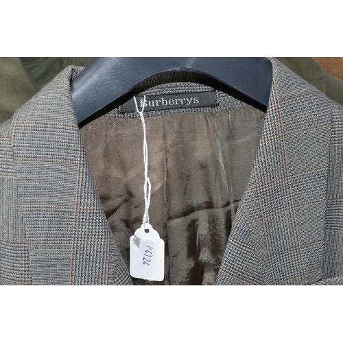 506 - A GROUP OF GENTLEMEN'S CLOTHING, comprising a 'Charles Gale' two piece checked tweed shooting suit, ... 