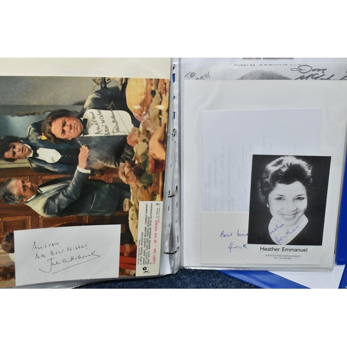 512 - PHOTOGRAPH / AUTOGRAPH ALBUMS, Two Albums containing 180 photographs, photocards, compliment slips a... 