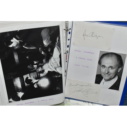 512 - PHOTOGRAPH / AUTOGRAPH ALBUMS, Two Albums containing 180 photographs, photocards, compliment slips a... 