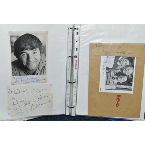 512 - PHOTOGRAPH / AUTOGRAPH ALBUMS, Two Albums containing 180 photographs, photocards, compliment slips a... 