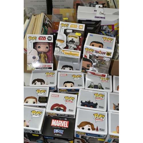 541 - A LARGE QUANTITY OF ASSORTED COLLECTABLES to include sixteen Funko pop heads to include Tom and Jerr... 