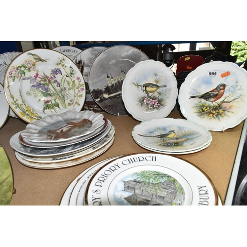 564 - A GROUP OF COLLECTORS PLATES AND SIMILAR, twenty seven plates on themes to include birds, rural life... 