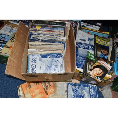 575 - SEVEN BOXES OF BOOKS AND EPHEMERA, to include over one hundred books, titles to include biography, f... 