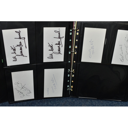 602 - AUTOGRAPHS, One Ring-Bound Album containing the signatures of 170 Film, TV and Media Personalities, ... 