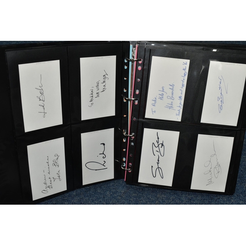 602 - AUTOGRAPHS, One Ring-Bound Album containing the signatures of 170 Film, TV and Media Personalities, ... 