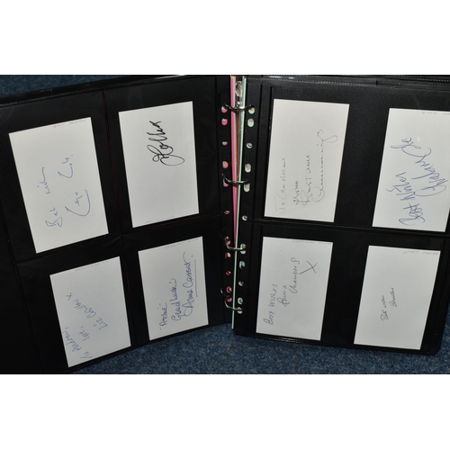 602 - AUTOGRAPHS, One Ring-Bound Album containing the signatures of 170 Film, TV and Media Personalities, ... 