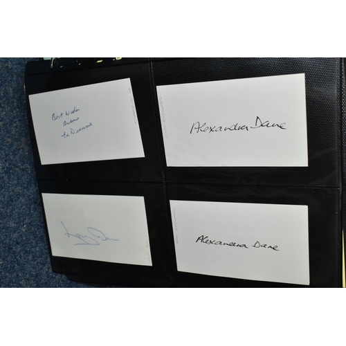 602 - AUTOGRAPHS, One Ring-Bound Album containing the signatures of 170 Film, TV and Media Personalities, ... 