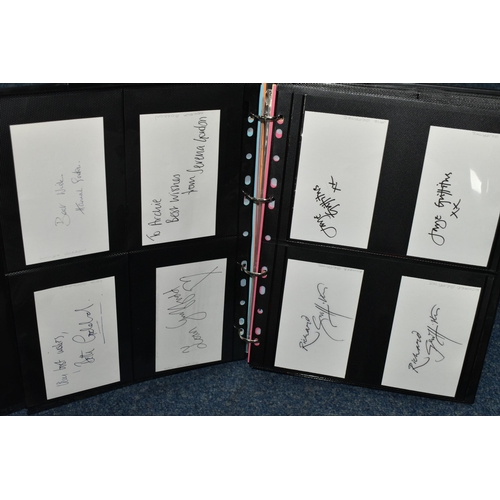 602 - AUTOGRAPHS, One Ring-Bound Album containing the signatures of 170 Film, TV and Media Personalities, ... 