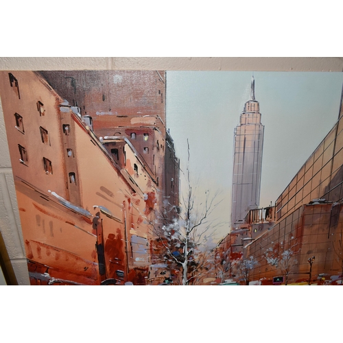 632 - HENDERSON CISZ (BRAZIL 1960) 'MANHATTAN MORNING', a signed limited edition print depicting a New Yor... 