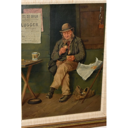 634 - HENRY SPERNON TOZER (1864-1955) 'LUGGER', a late 19th century genre portrait of an elder male figure... 