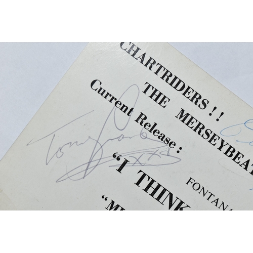 637 - THE ROLLING STONES AUTOGRAPHS, a card with the signatures of the band, with the signature of Mal For... 