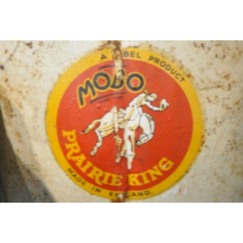 1212 - MOBO PRAIRIE KING METAL ROCKING HORSE (condition report: handles missing, rusty, other general wear ... 