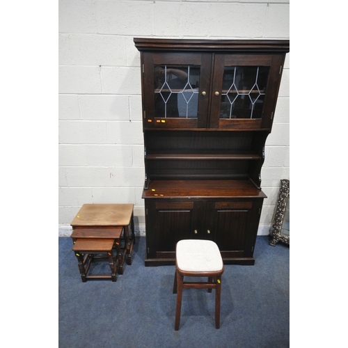 1308 - A MID CENTURY TEAK OVAL DROP LEAF TABLE, open width 148cm x closed width 34cm x depth 113cm x height... 