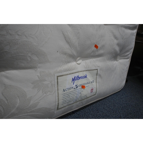 1313 - TWO MILLBROOK SINGLE MATTRESS (condition report: each with one side that sweat stained)